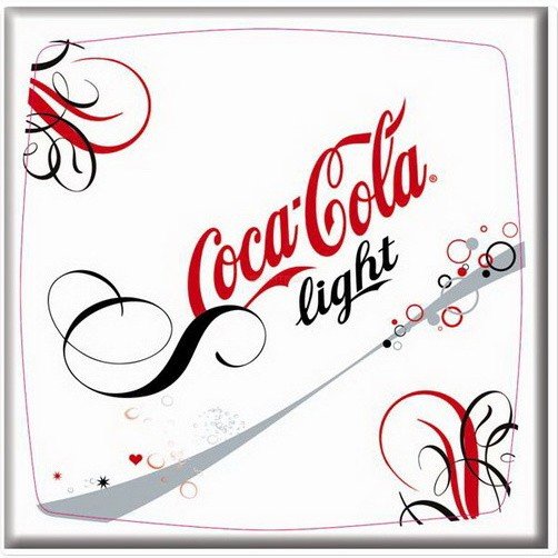 Прямоугольная столешница Werzalit (60х80 см) coca cola lightl печать Белый